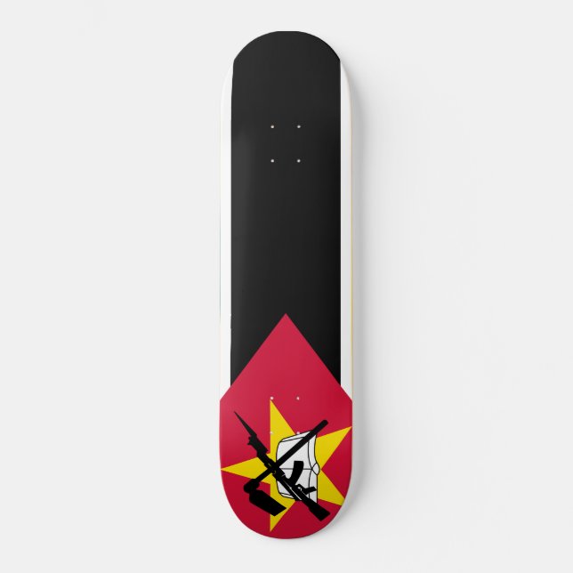 Skateboard Bandera de Mozambique (Bandera nacional) (África) (Anverso)