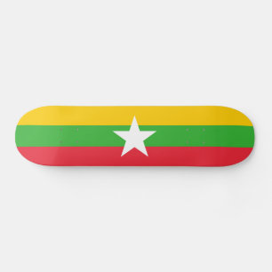 Skateboard Bandera de Myanmar