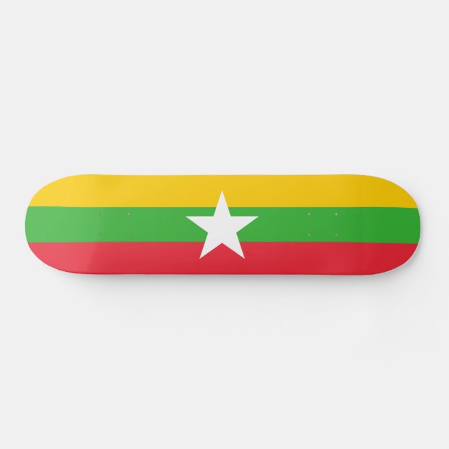 Skateboard Bandera de Myanmar (Horz)