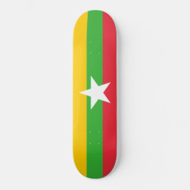 Skateboard Bandera de Myanmar (Birmania)