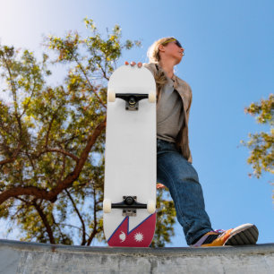 Skateboard Bandera de Nepal