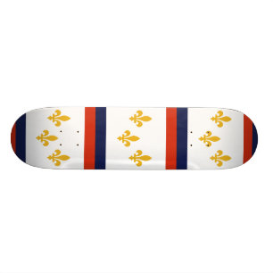 Skateboard Bandera de New Orleans, Luisiana