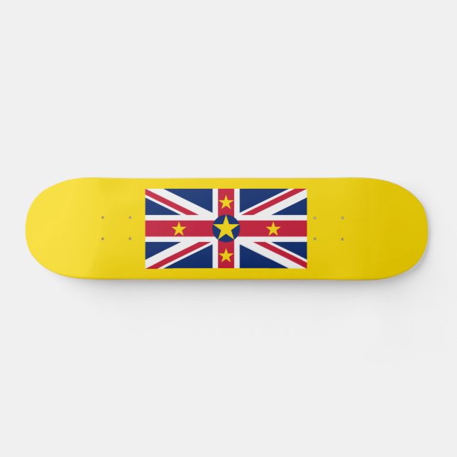 Skateboard Bandera de Niue (Horz)