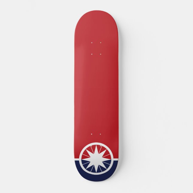 Skateboard Bandera de Norman (Oklahoma) (Anverso)