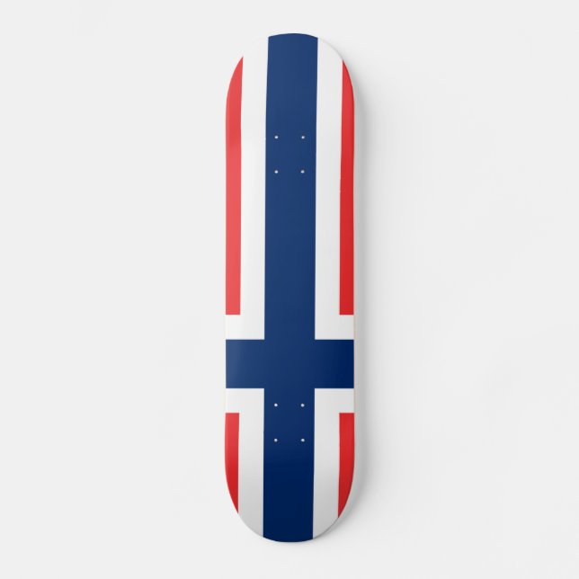 Skateboard Bandera de Noruega (Anverso)