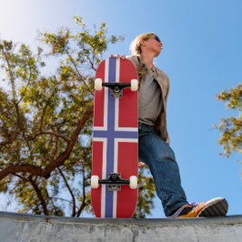 Skateboard Bandera de Noruega