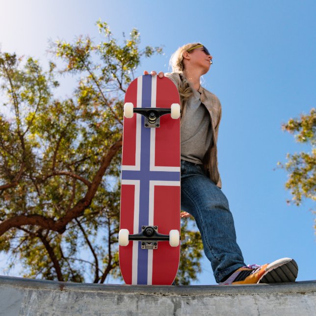 Skateboard Bandera de Noruega (Exterior 1)