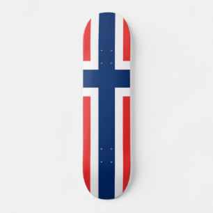 Skateboard Bandera de Noruega