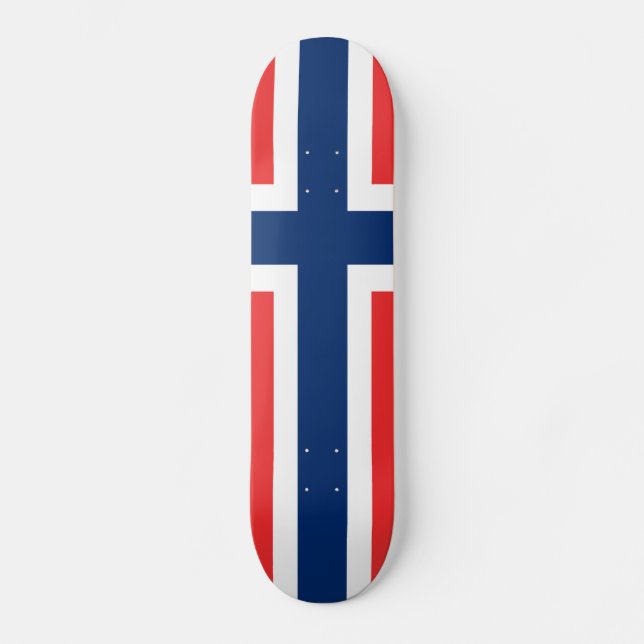 Skateboard Bandera de Noruega (Anverso)
