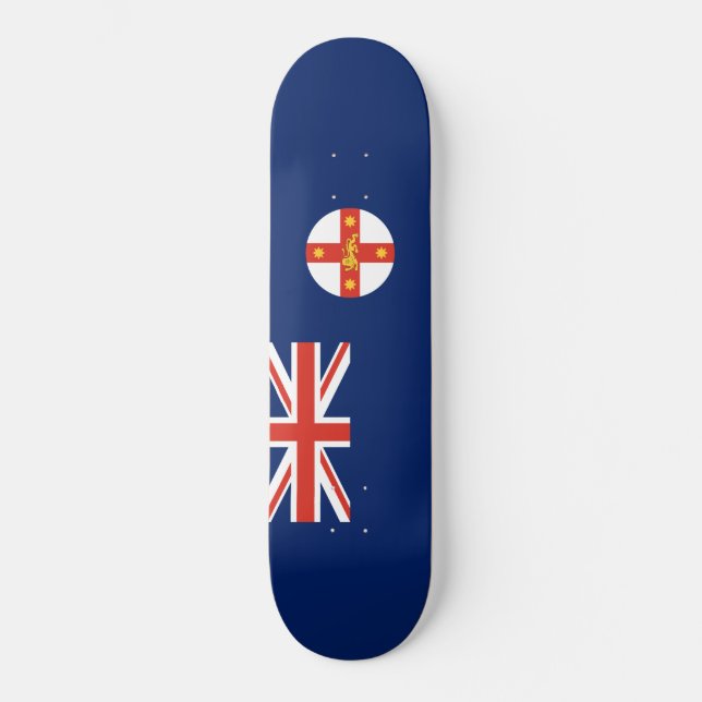 Skateboard Bandera de Nueva Gales del Sur (Estado de Australi (Anverso)