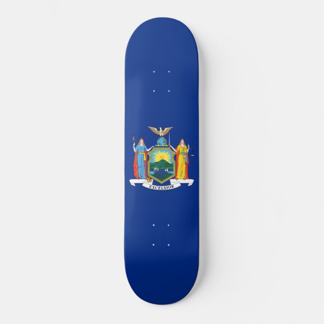 Skateboard Bandera de Nueva York, El Estado Imperial, Colonia (Anverso)