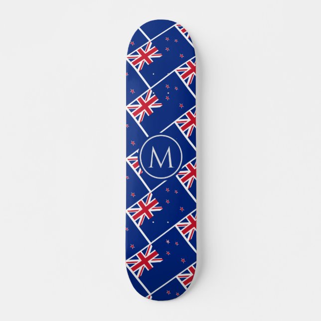 Skateboard Bandera de NUEVA ZELANDIA Aotearoa Personalizado M (Anverso )