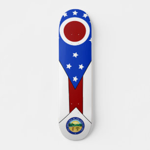 Skateboard Bandera de Ohio