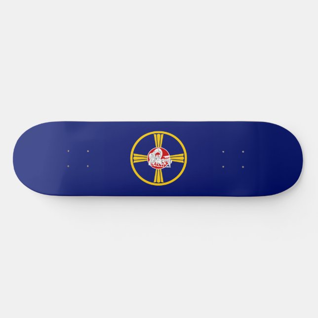 Skateboard Bandera de Omaha (Nebraska) (Horz)