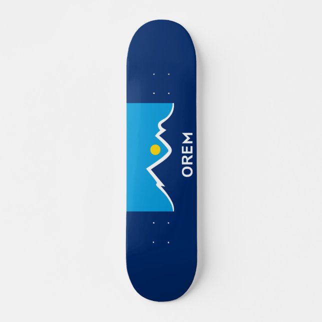 Skateboard Bandera de Orem, par de copos de Utah (Anverso )