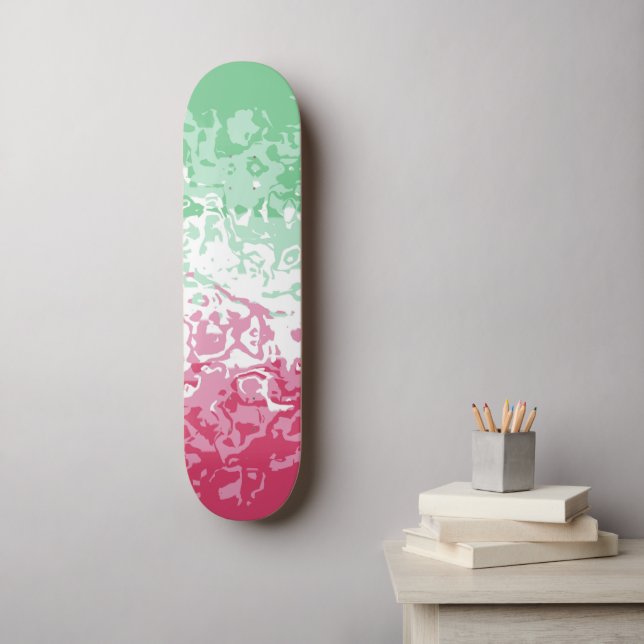 Skateboard Bandera de Orgullo Abrosexual Abstracta Groovy Psi (Arte de la pared)
