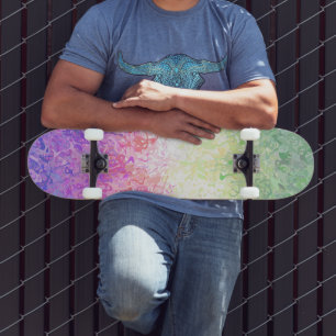 Skateboard Bandera de Orgullo Genderdoe Abstracta Boho Groovy