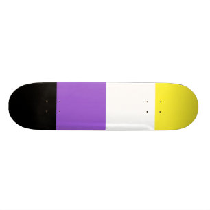 Skateboard Bandera de Orgullo no binaria
