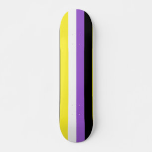 Skateboard Bandera de Orgullo no binaria
