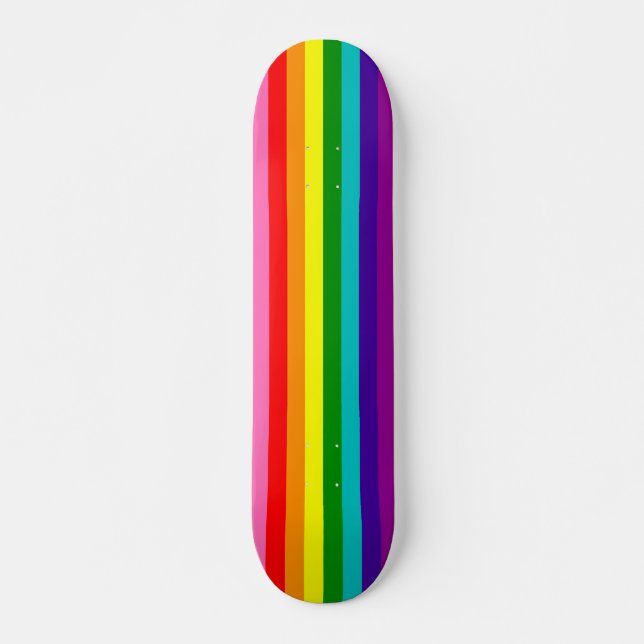 Skateboard Bandera de Orgullo original de 8 bandas (Anverso )
