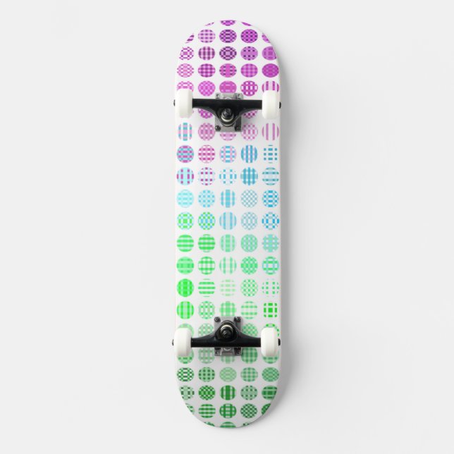 Skateboard Bandera de orgullo Toric abstracto boho ecléctico  (Anverso)