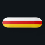 Skateboard Bandera de Osetia del Sur<br><div class="desc">Bandera patriótica de Osetia del Sur.</div>