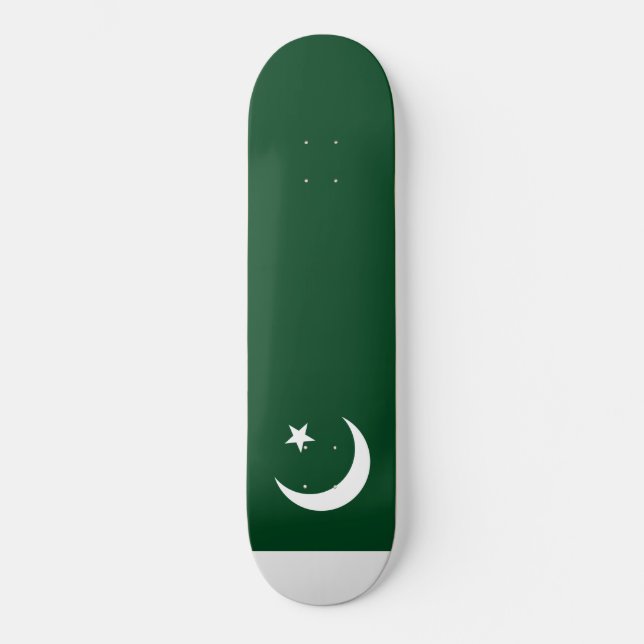 Skateboard Bandera de Pakistán (Anverso)
