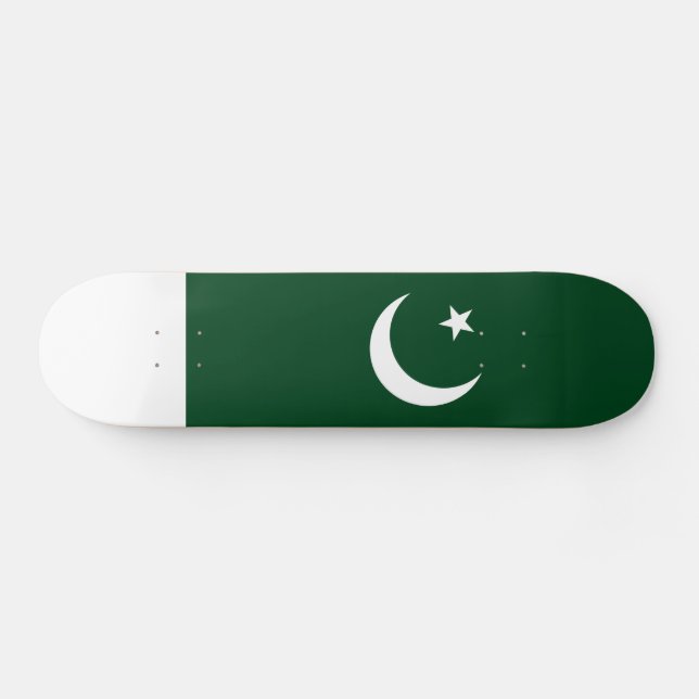 Skateboard Bandera de Pakistán (Horz)