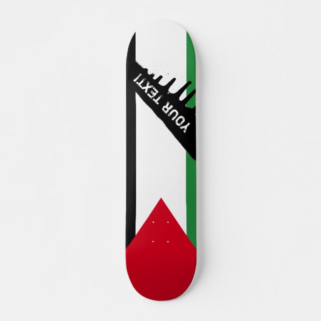 Skateboard Bandera de Palestina (Anverso )