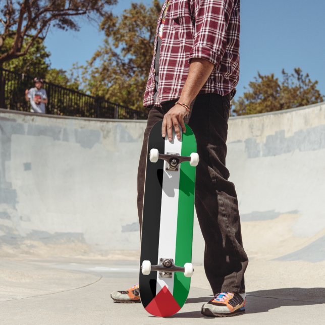 Skateboard Bandera de Palestina patriótica moderna (Exterior 2)