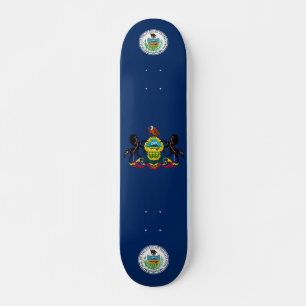 Skateboard Bandera de Pensilvania