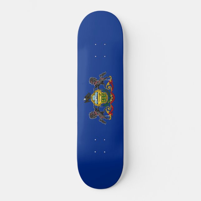 Skateboard Bandera de Pensilvania (Anverso)