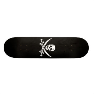 Skateboard Bandera de pirata de Juan Rackham (calicó Jack)