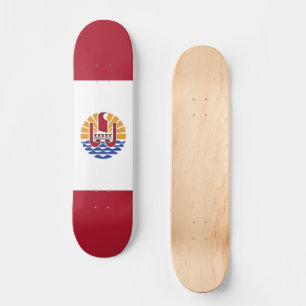 Skateboard bandera de Polinesia Francesa