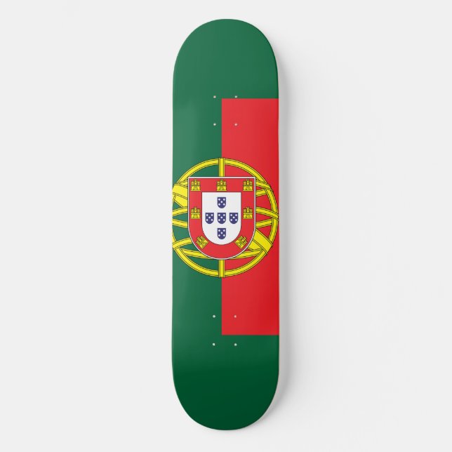 Skateboard Bandera de Portugal (Anverso)