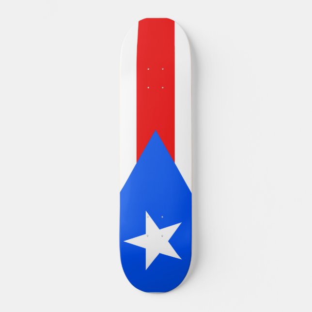 Skateboard Bandera de Puerto Rico (Anverso)