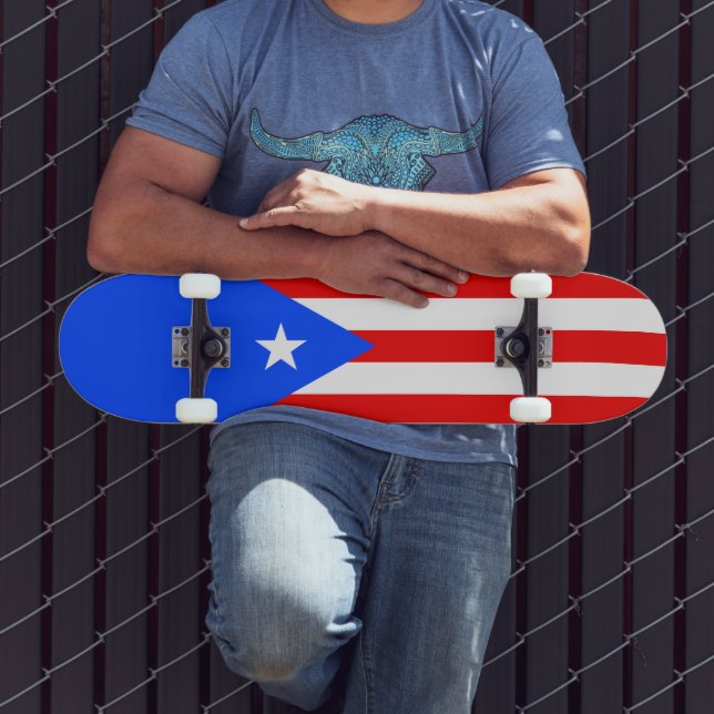 Skateboard Bandera de Puerto Rico (Exterior 3)