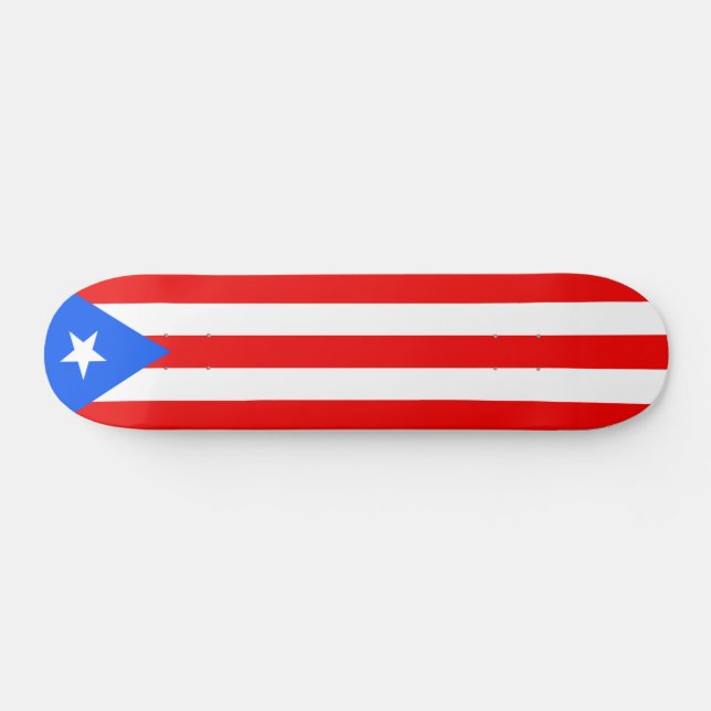 Skateboard Bandera de Puerto Rico (Horz)
