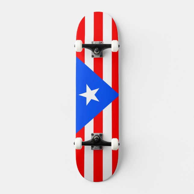 Skateboard Bandera de Puerto Rico (Anverso)