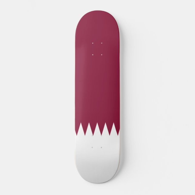 Skateboard Bandera de Qatar (Anverso)