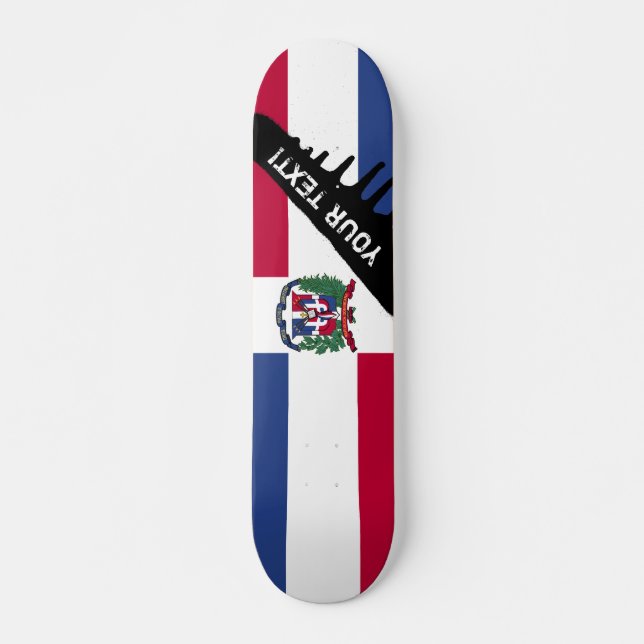 Skateboard Bandera de República Dominicana (Anverso )