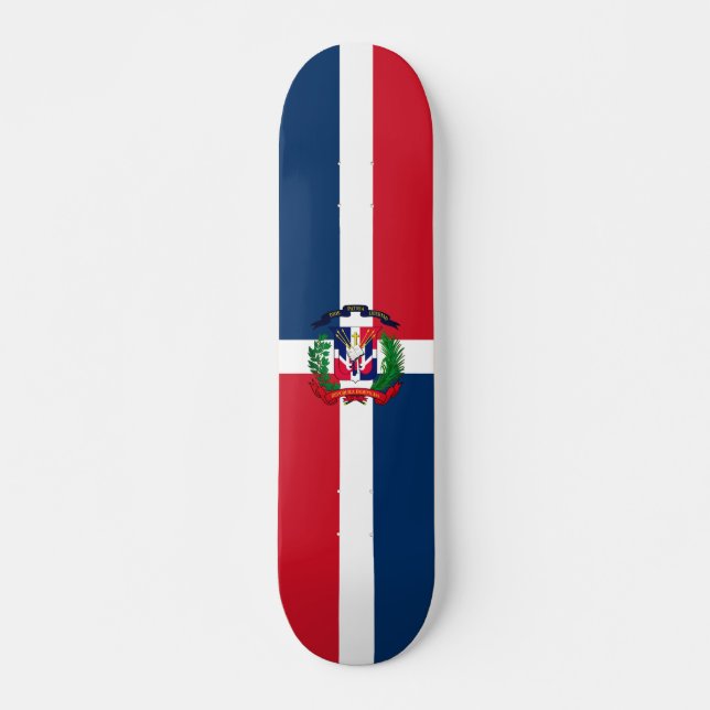 Skateboard Bandera de República Dominicana (Anverso )