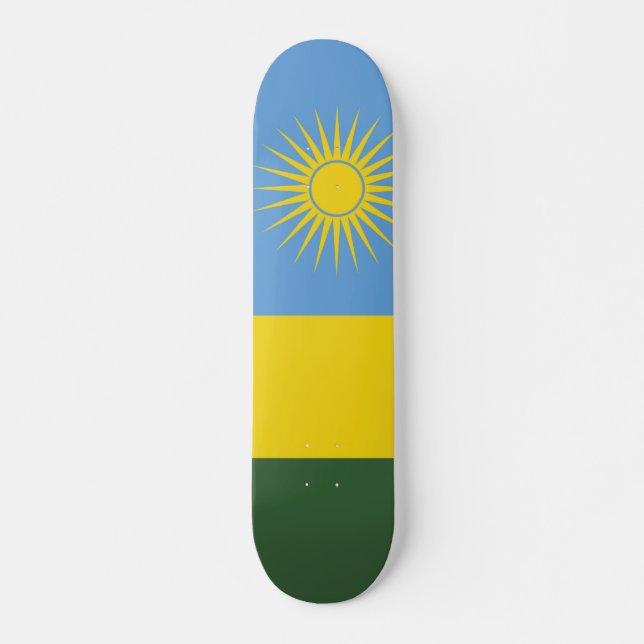 Skateboard Bandera de Ruanda (Anverso )