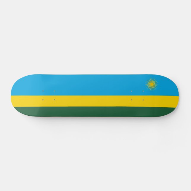 Skateboard Bandera de Ruanda (Horz)