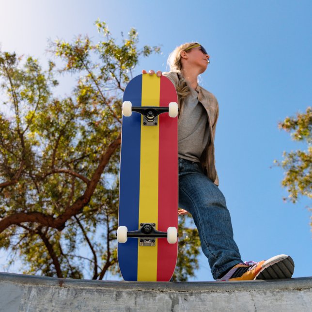 Skateboard Bandera de Rumania (Exterior 1)