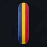 Skateboard Bandera de Rumania<br><div class="desc">Bandera patriótica de Rumania.</div>