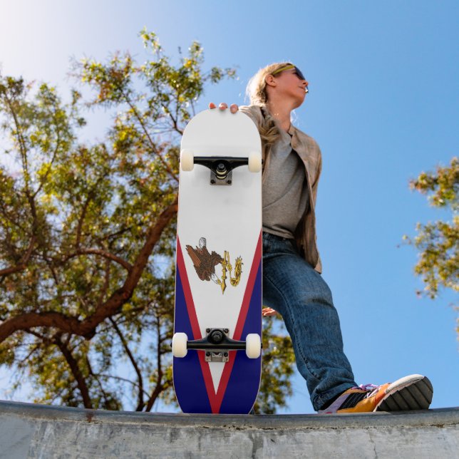 Skateboard Bandera de Samoa Americana (Exterior 1)