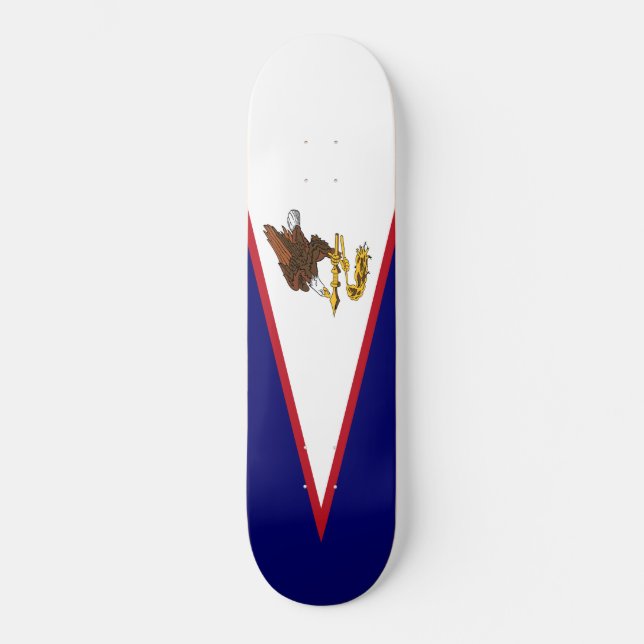 Skateboard Bandera de Samoa Americana (Anverso)