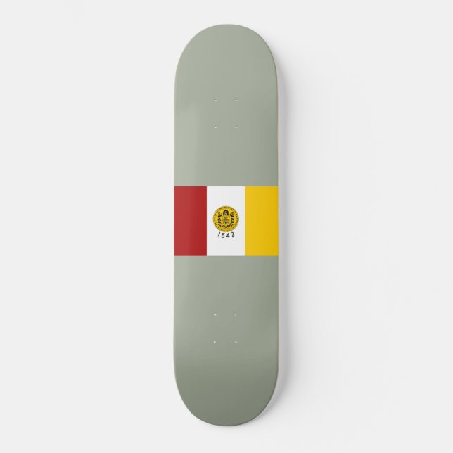 Skateboard Bandera de San Diego (California) (Anverso)