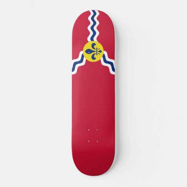 Skateboard Bandera de San Luis (Misuri) (Anverso)